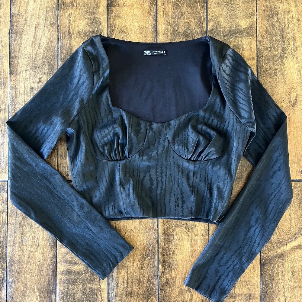 Zara corset top- black